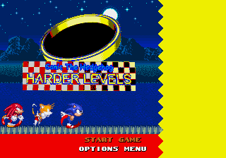 Sonic 1 - The Harder Levels (demo) Title Screen